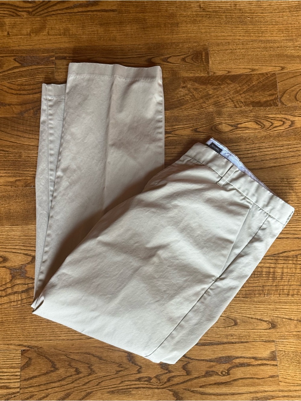 Men's Classic Khaki Chino Pants - Neutral Beige (seem wide legged to me)